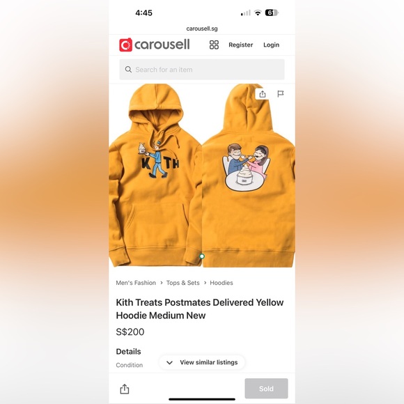 Kith Treats S18 postmates delivered hoodie - Picture 7 of 8